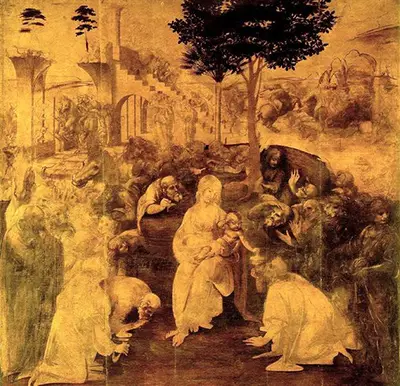 Adoration of the Magi Leonardo da Vinci